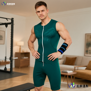 EMS Training Vest for Unisex with 20 Electrodes and Rechargeable Lithium Battery Wearable Gear